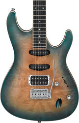 Guitare électrique forme str Ibanez SA460MBW SUB Standard - Sunset blue burst