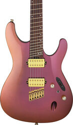 Guitare électrique multi-scale Ibanez SML721 RGC Axe Design Lab - Rose gold chameleon