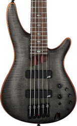 Basse électrique solid body Ibanez Premium SR1455DW TGF 5-String - Transparent Gray Flat