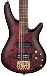 Basse électrique solid body Ibanez Standard SR305EDX WZM 5-String - WINE RED FROZEN MATTE