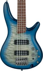Basse électrique solid body Ibanez Standard SR405EQM SCB 5-String - Stained cosmic blue starburst