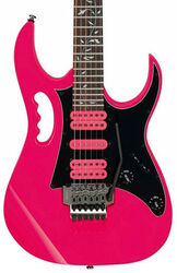 Guitare électrique forme str Ibanez Steve Vai JEMJR PK - Pink