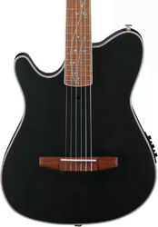 Guitare classique format 4/4 Ibanez Tim Henson TOD10NL TKF LH - transparent black flat