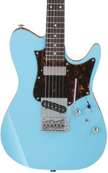 Guitare électrique forme tel Ibanez Tom Quayle TQMS1 CTB Japan - Celeste blue
