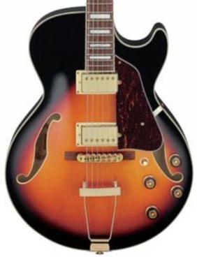 Guitare électrique 3/4 caisse & jazz Ibanez AG75G BS Artcore - Brown sunburst
