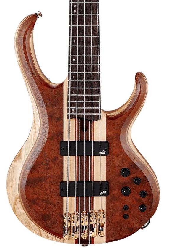 Basse électrique solid body Ibanez Premium BTB1835 NDL 5-String - Natural Shadow Low Gloss