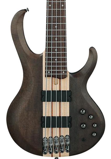 Basse électrique solid body Ibanez Standard BTB605 TGF 5-String - Transparent Gray Flat