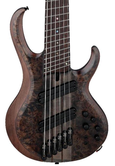 Basse électrique solid body Ibanez Workshop BTB806MS TGF 6-String - Transparent Gray Flat
