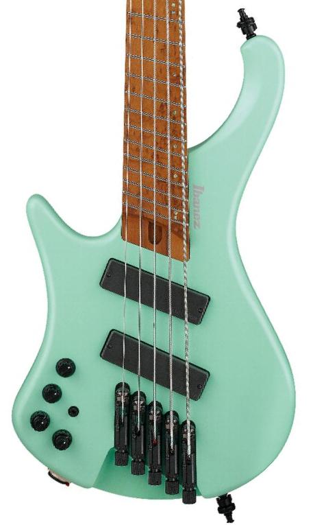 Basse électrique solid body Ibanez Workshop EHB1005MSL SFM 5-String LH - Sea Foam Green Matte