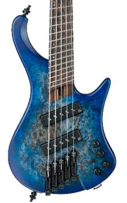 Basse électrique solid body Ibanez Workshop EHB1505MS PLF 5-String - Pacific Blue Burst Flat