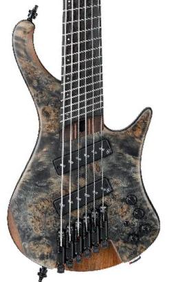 Basse électrique solid body Ibanez Workshop EHB1506MS BIF 6-String - Black Ice Flat