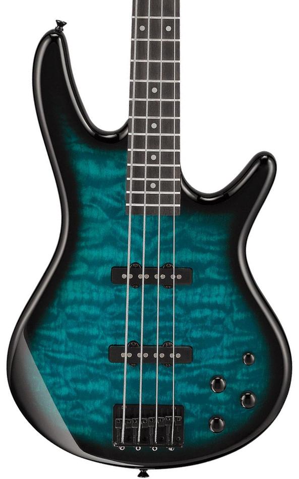 Basse électrique solid body Ibanez GSR280QA TMS GIO - Transparent marine sunburst