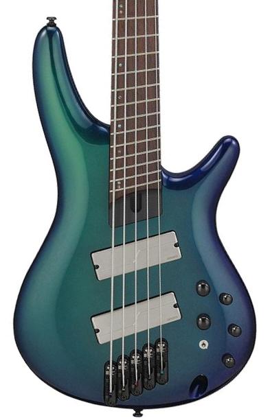 Basse électrique solid body Ibanez Workshop SRMS725 BCM 5-String - Blue Chameleon