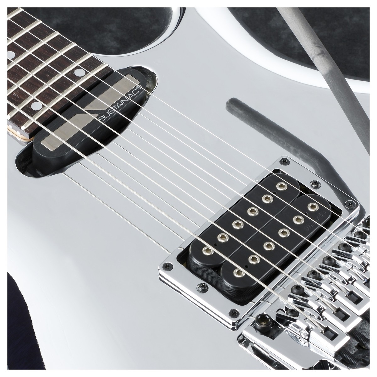 Ibanez Joe Satriani Js1cr Signature Japon H Sustainiac Fr Rw - Chrome Boy - Guitare Électrique Double Cut - Variation 2