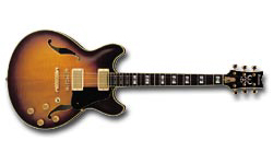 Ibanez John Scofield Jsm100 Vt Prestige Japon Signature Hh Ht Eb - Vintage Sunburst Vt - Guitare Électrique 1/2 Caisse - Variation 1