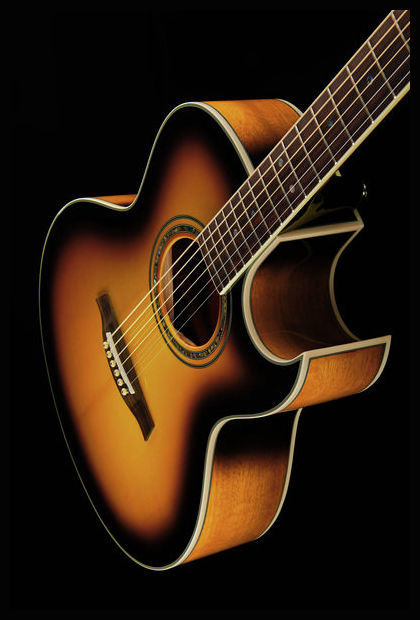 Ibanez Joe Satriani Jsa5 Vb Cw Epicea Acajou Rw - Vintage Sunburst - Guitare Acoustique - Variation 4