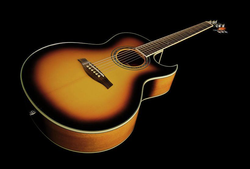 Ibanez Joe Satriani Jsa5 Vb Cw Epicea Acajou Rw - Vintage Sunburst - Guitare Acoustique - Variation 7