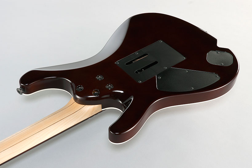 Ibanez Kiko Loureiro Kiko100 Trr Prestige Jap Signature Hsh Fr Rw - Transparent Red Ruby - Guitare Électrique Forme Str - Variation 3