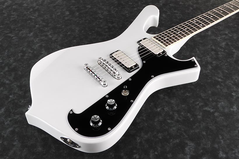 Ibanez Paul Gilbert Frm200 Whb Signature Hh Ht Eb - Aged White Blonde - Guitare Électrique Signature - Variation 1