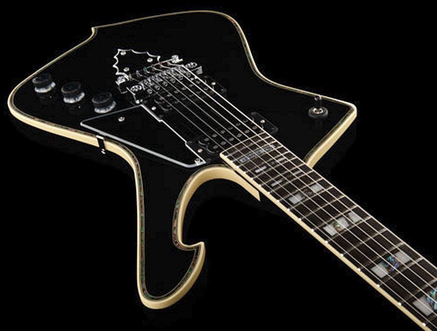Ibanez Paul Stanley Ps10 Bk Japon Signature Hh Seymour Duncan Ht Eb - Black - Guitare Électrique MÉtal - Variation 2