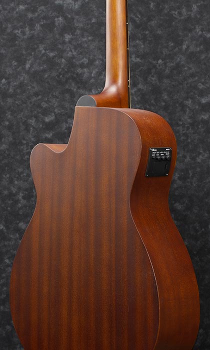 Ibanez Pc12mhce Opn Pf Series Grand Concert Cw Tout Sapele Nan - Open Pore Natural - Guitare Electro Acoustique - Variation 1