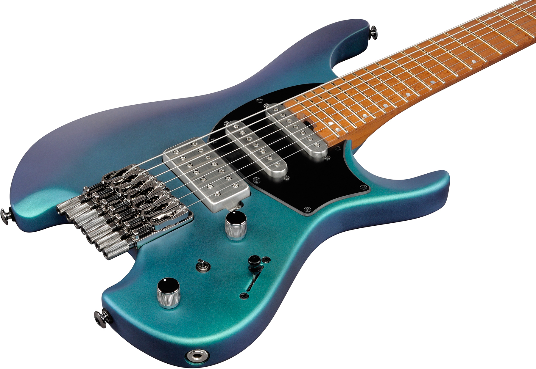 Ibanez Q547 Bmm Quest 7c Hss Ht Mn - Blue Chameleon Metallic Matte - Guitare Électrique 7 Cordes - Variation 2