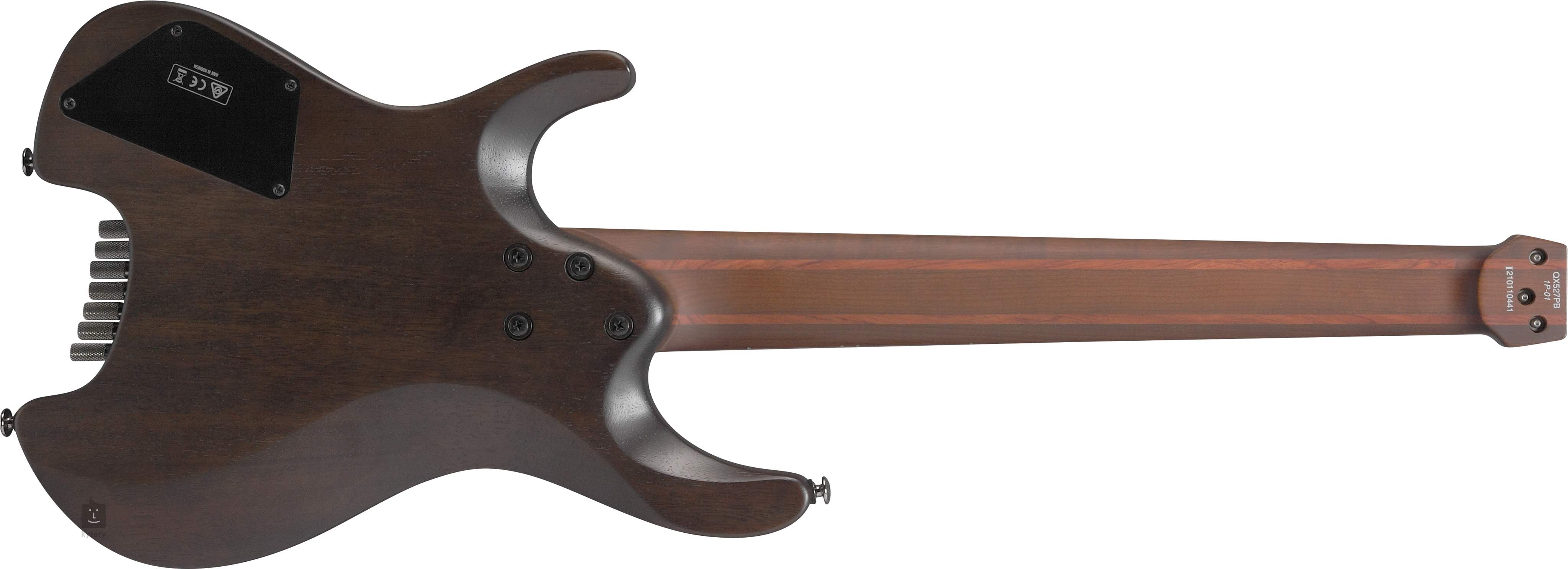 Ibanez Qx527pb Abs Quest 7c Hh Ht Mn - Antique Brown Stained - Guitare Électrique Multi-scale - Variation 1