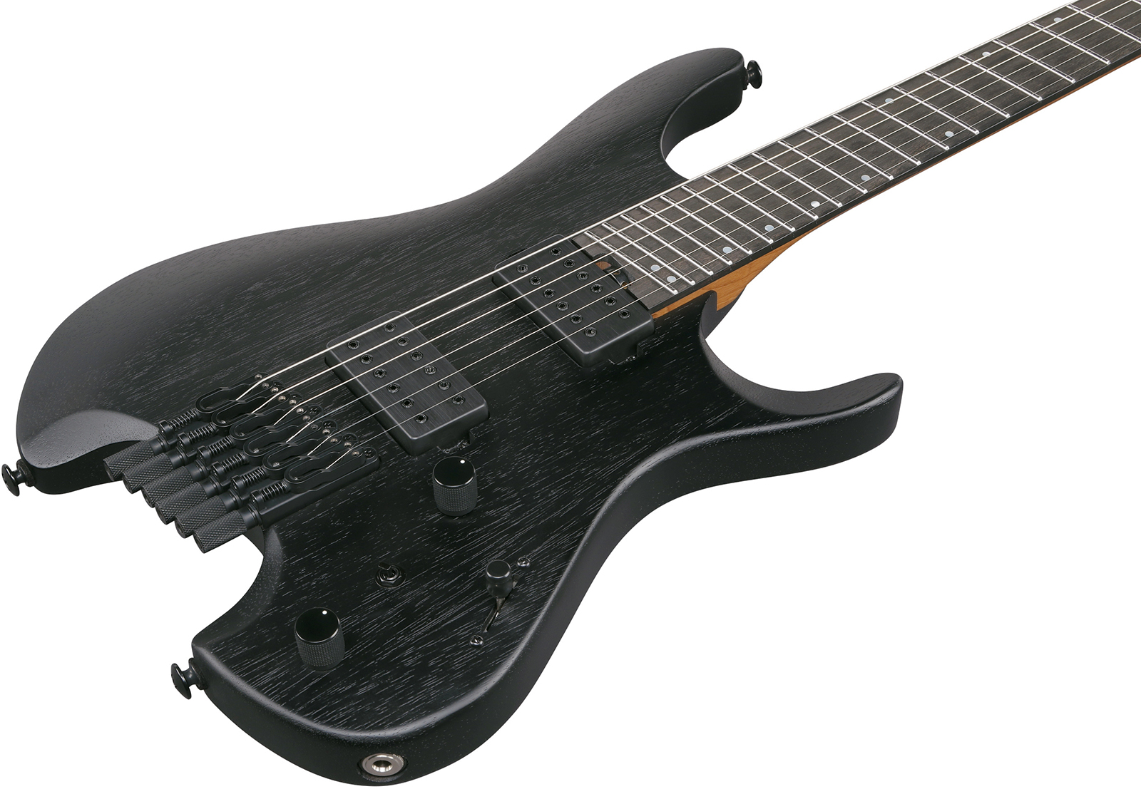Ibanez Qx52b Wk Quest 2h Ht Eb - Weathered Black - Guitare Électrique Double Cut - Variation 2