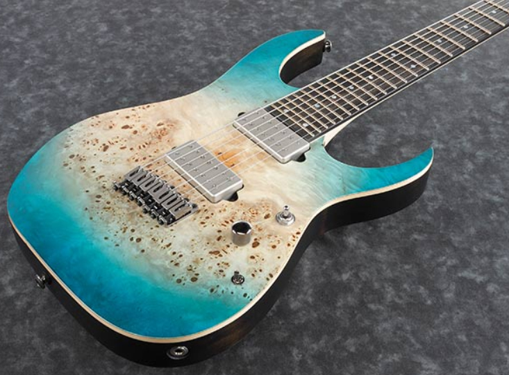 Ibanez Rg1127pbfx Cif Premium 7-cordes Hh Ht Eb +housse - Caribbean Islet Flat - Guitare Électrique 7 Cordes - Variation 2