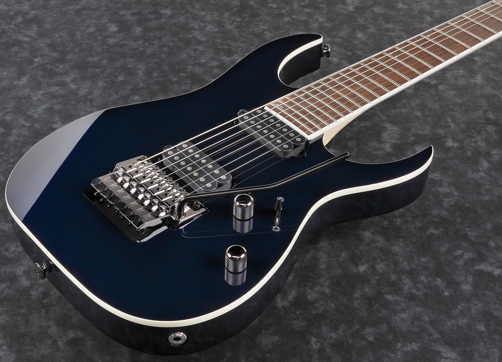 Ibanez Rg2027rxl Dtb Prestige Jap 7c Baryton 2h Dimarzio Fr Rw - Dark Tide Blue - Guitare Électrique Baryton - Variation 2