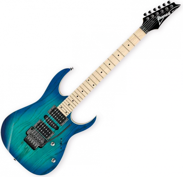 Guitare électrique solid body Ibanez RG370AHMZ BMT Standard - blue moon burst