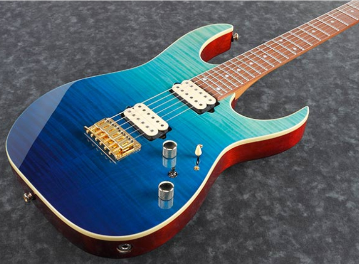 Ibanez Rg421hpfm Brg Standard Hh Ht Ja - Blue Reef Gradation - Guitare Électrique Forme Str - Variation 1