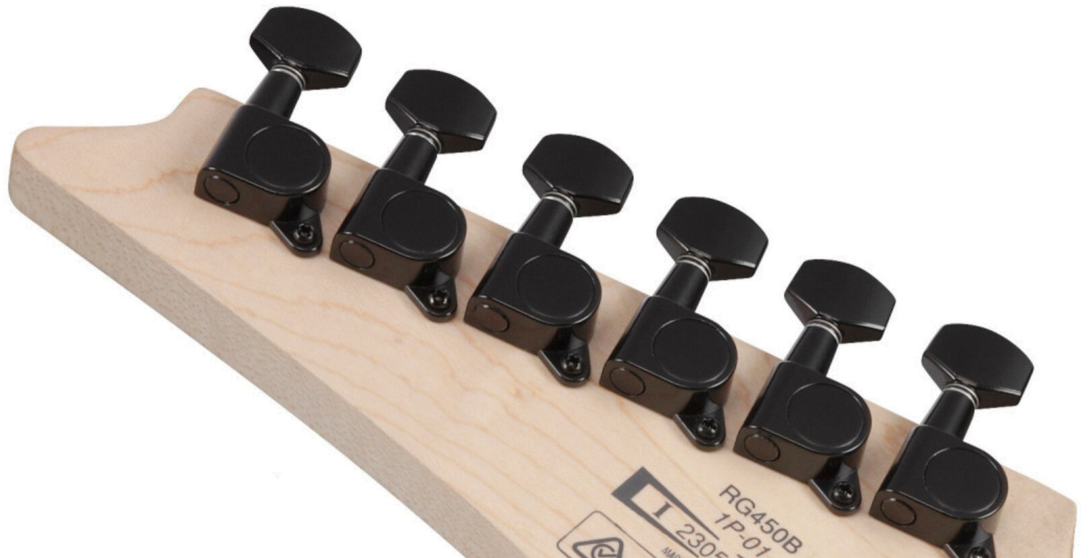 Ibanez Rg450b Wk Standard Hsh Trem Jat - Weathered Black - Guitare Électrique Forme Str - Variation 4