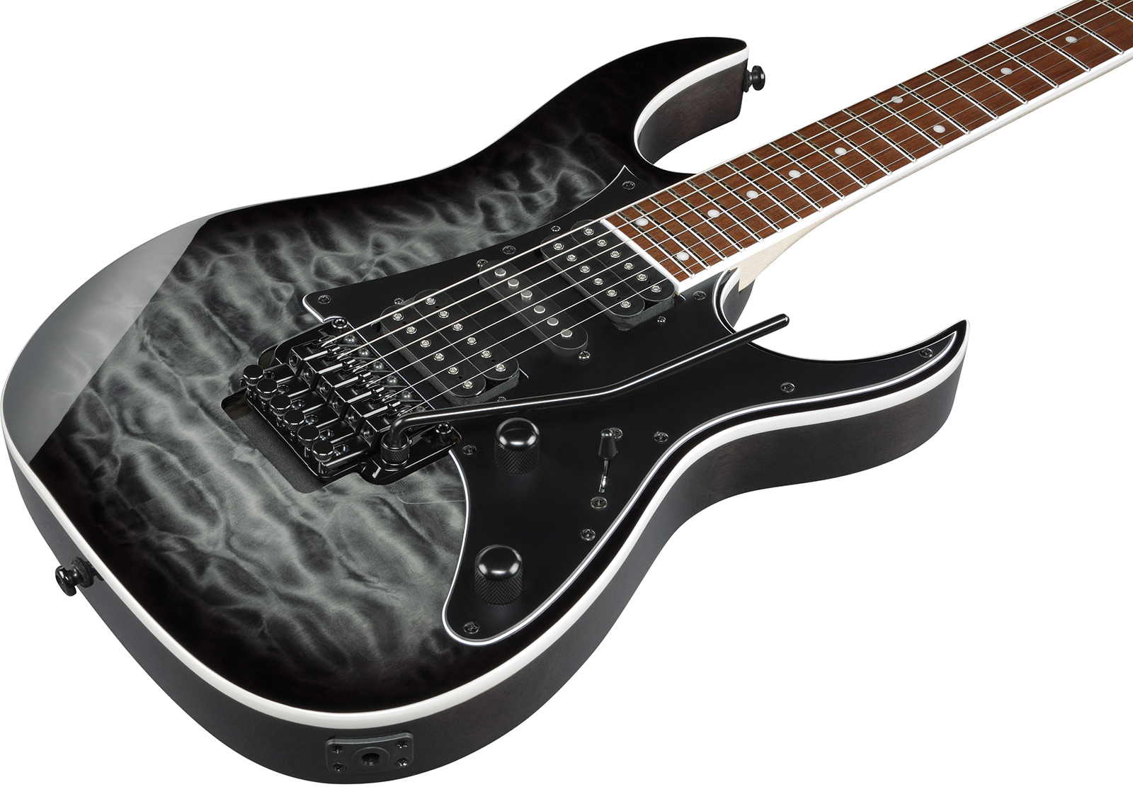 Ibanez Rg450qmb Tgb Standard Hsh Trem Jat - Transparent Gray Burst - Guitare Électrique Forme Str - Variation 2
