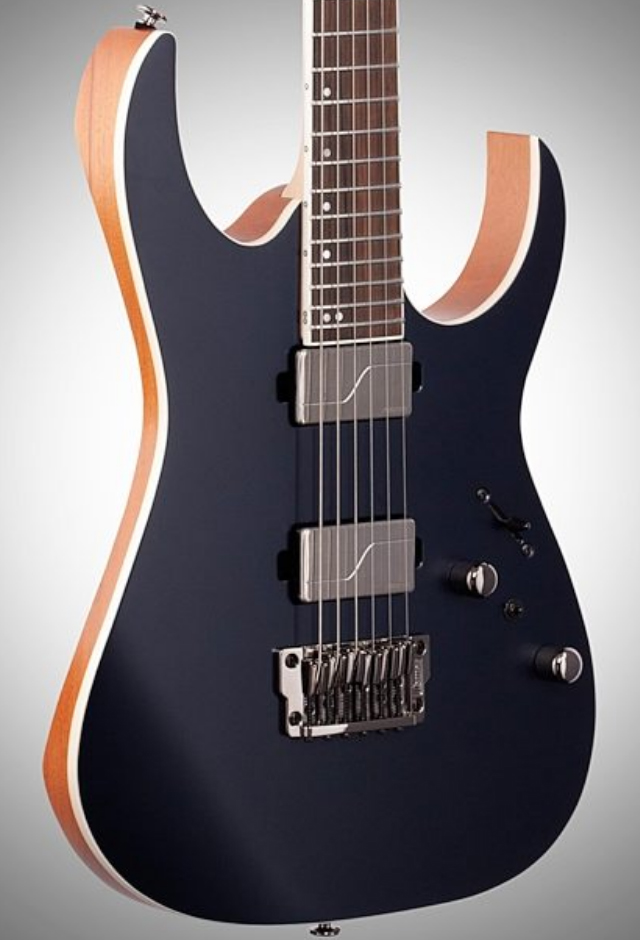 Ibanez Rg5121 Dbf Prestige Jap Hh Fishman Fluence Ht Eb - Dark Tide Blue Flat - Guitare Électrique Forme Str - Variation 2