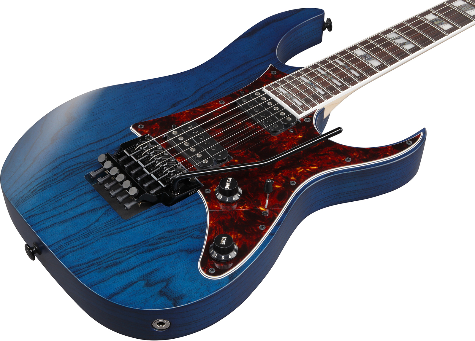 Ibanez Rg653dx Tdf Prestige Jap 2h Rw - Transparent Deep Blue Flat - Guitare Électrique Forme Str - Variation 2
