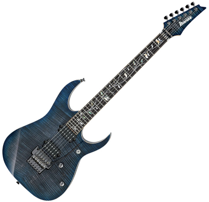 Ibanez Rg8520 Sde Prestige Japon Hh Dimarzio Fr Eb +etui - Sodalite - Guitare Électrique Forme Str - Variation 1