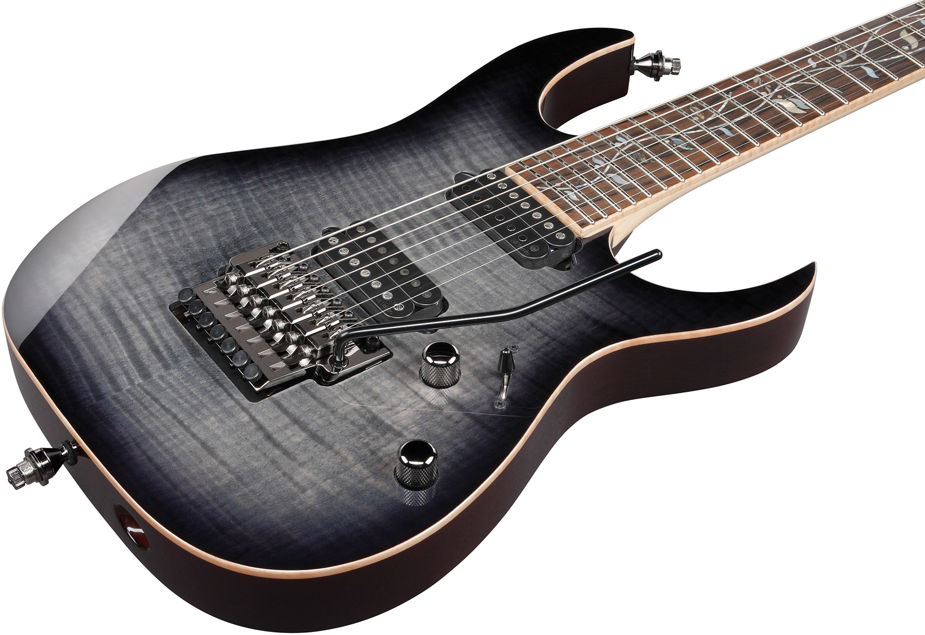 Ibanez Rg8527 Bre J.custom Jap 7c 2h Dimarzio Fr Eb - Black Rutile - Guitare Électrique 7 Cordes - Variation 2