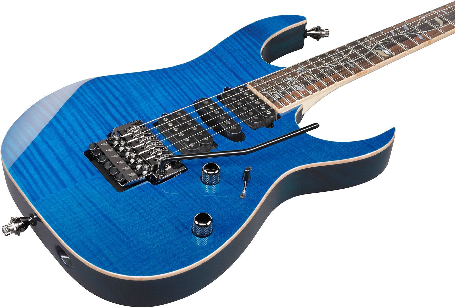 Ibanez Rg8570 Bre J.custom Jap Hsh Dimarzio Fr Eb - Royal Blue Sapphire - Guitare Électrique Forme Str - Variation 2