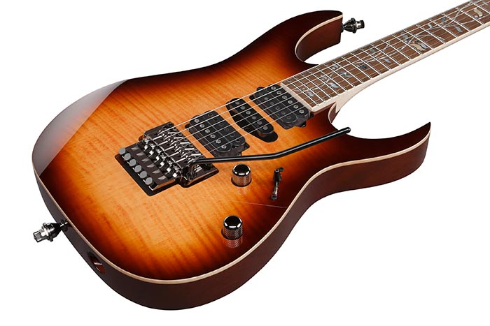 Ibanez Rg8570 Bsr J.custom Jap Hsh Dimarzio Fr Rw - Brownish Sphalerite - Guitare Électrique Forme Str - Variation 2