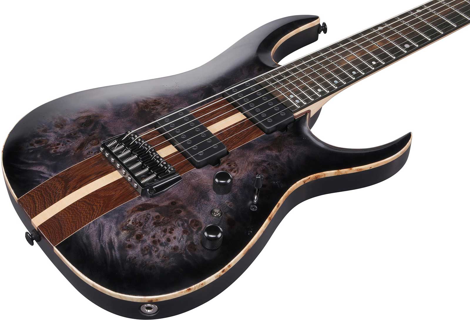Ibanez Rga217p1pb Drl Premium 7c 2h Dimarzio Ht Eb - Deep Twilight Burst - Guitare Électrique Forme Str - Variation 2