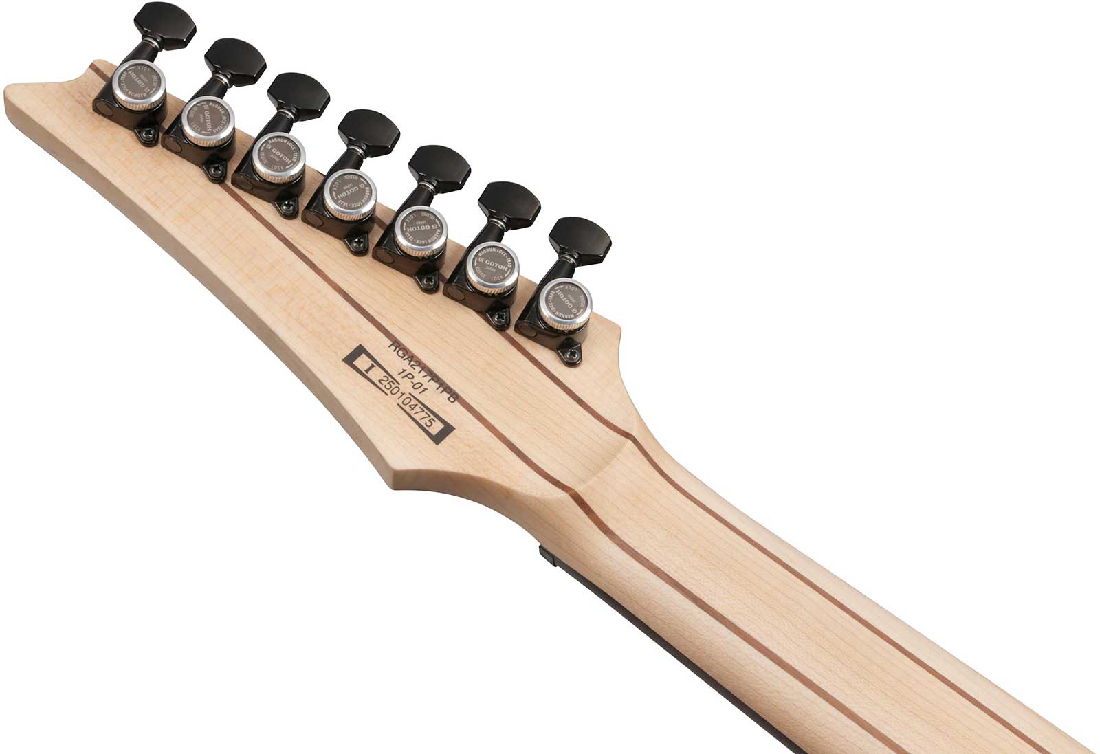 Ibanez Rga217p1pb Drl Premium 7c 2h Dimarzio Ht Eb - Deep Twilight Burst - Guitare Électrique Forme Str - Variation 4
