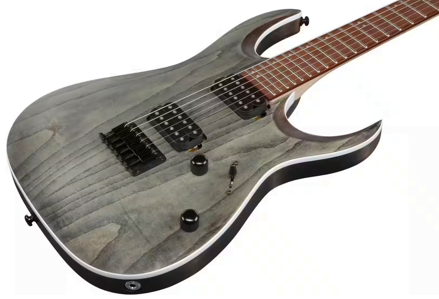 Ibanez Rga42ah Bks Standard 2h Ht Jat - Black Stained - Guitare Électrique Forme Str - Variation 1