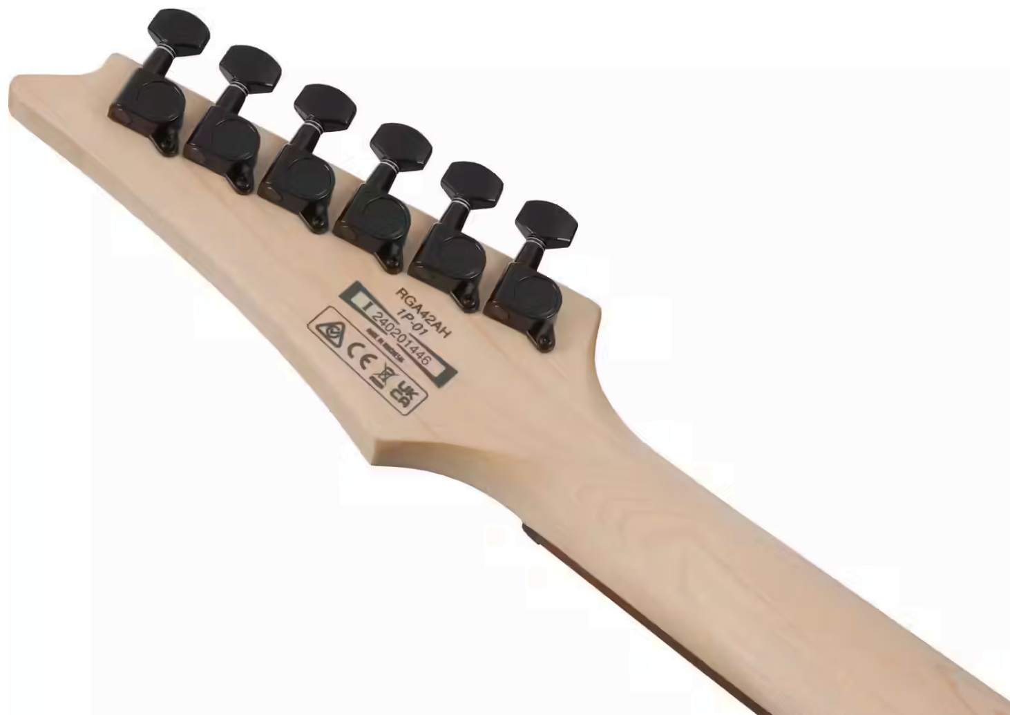 Ibanez Rga42ah Bks Standard 2h Ht Jat - Black Stained - Guitare Électrique Forme Str - Variation 5