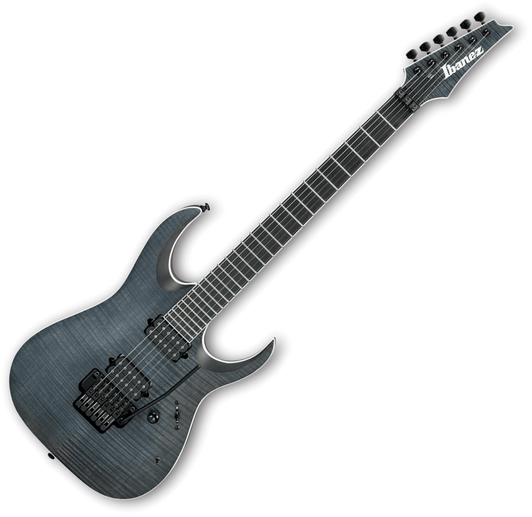 Ibanez Iron Label Rgaix6fmt Tgf Hh Dimarzio Fr Eb - Transparent Grey Flat - Guitare Électrique Forme Str - Variation 1