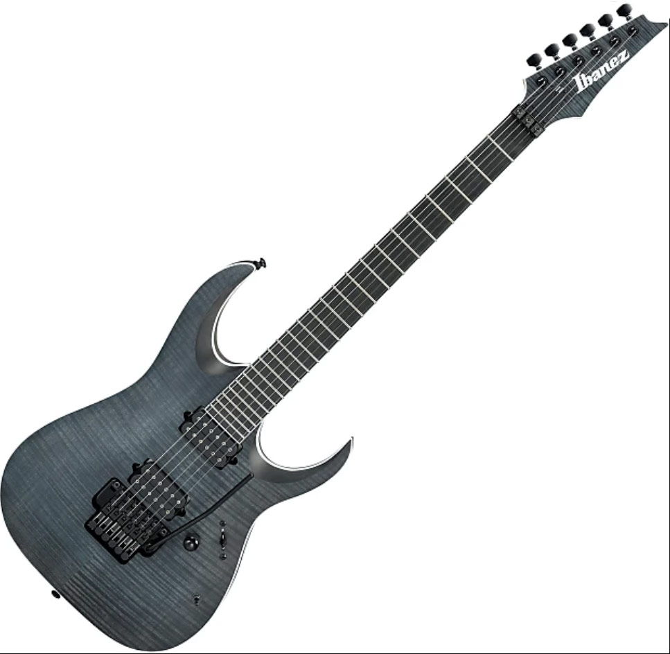 Ibanez Iron Label Rgaix6fmt Tgf Hh Dimarzio Fr Eb - Transparent Grey Flat - Guitare Électrique Forme Str - Variation 4