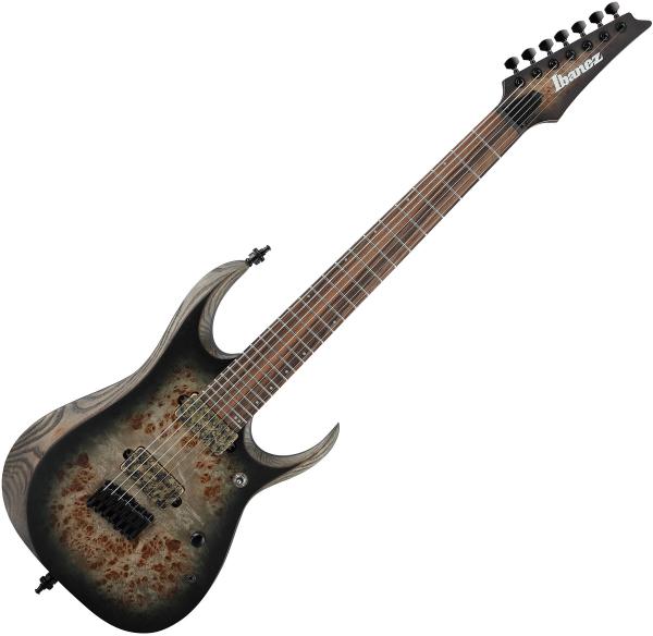 Guitare électrique baryton Ibanez RGD71ALPA CKF Axion Label - Charcoal burst black