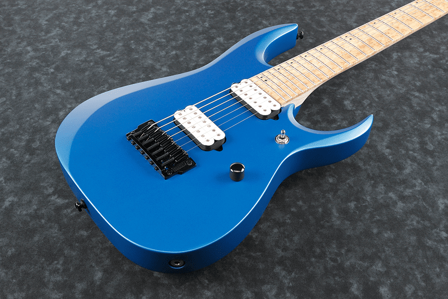 Ibanez Rgdir7m Lbm Iron Label 7-cordes Hh Ht Mn - Laser Blue Matte - Guitare Électrique 7 Cordes - Variation 2