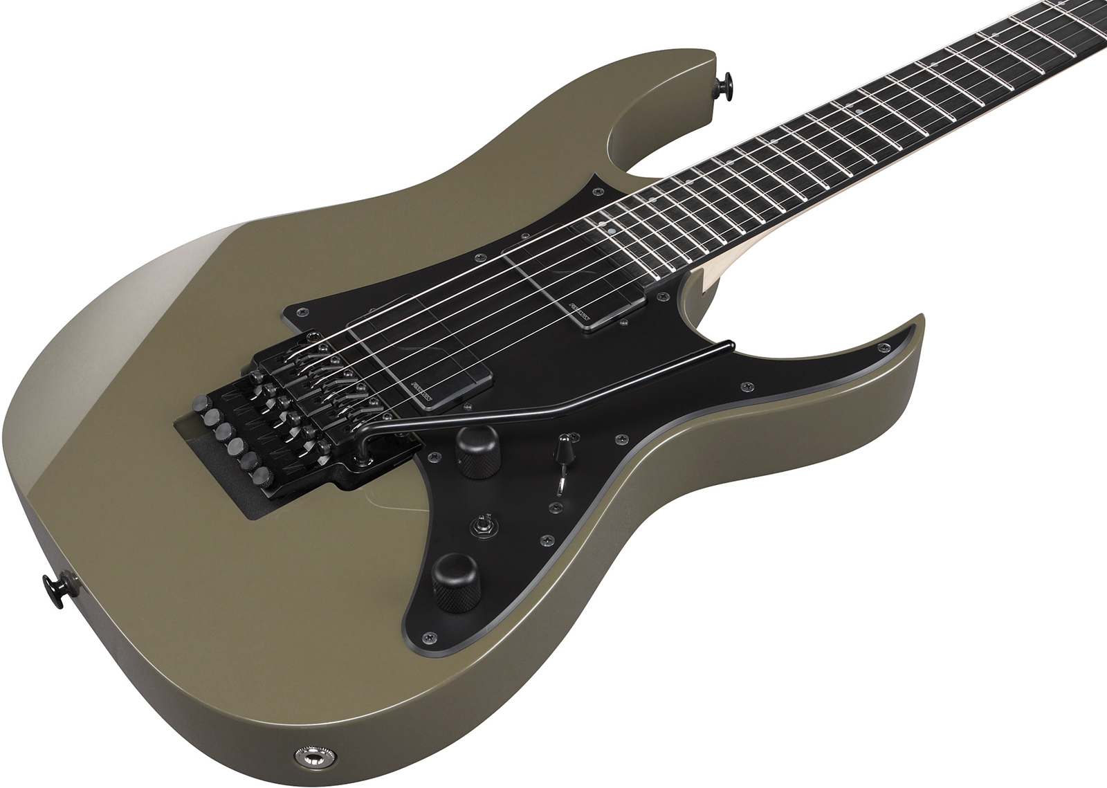 Ibanez Rgr5130r Km Prestige Jap 2h Fishman Fluence  Fr Rw - Khaki Metallic - Guitare Électrique Forme Str - Variation 2