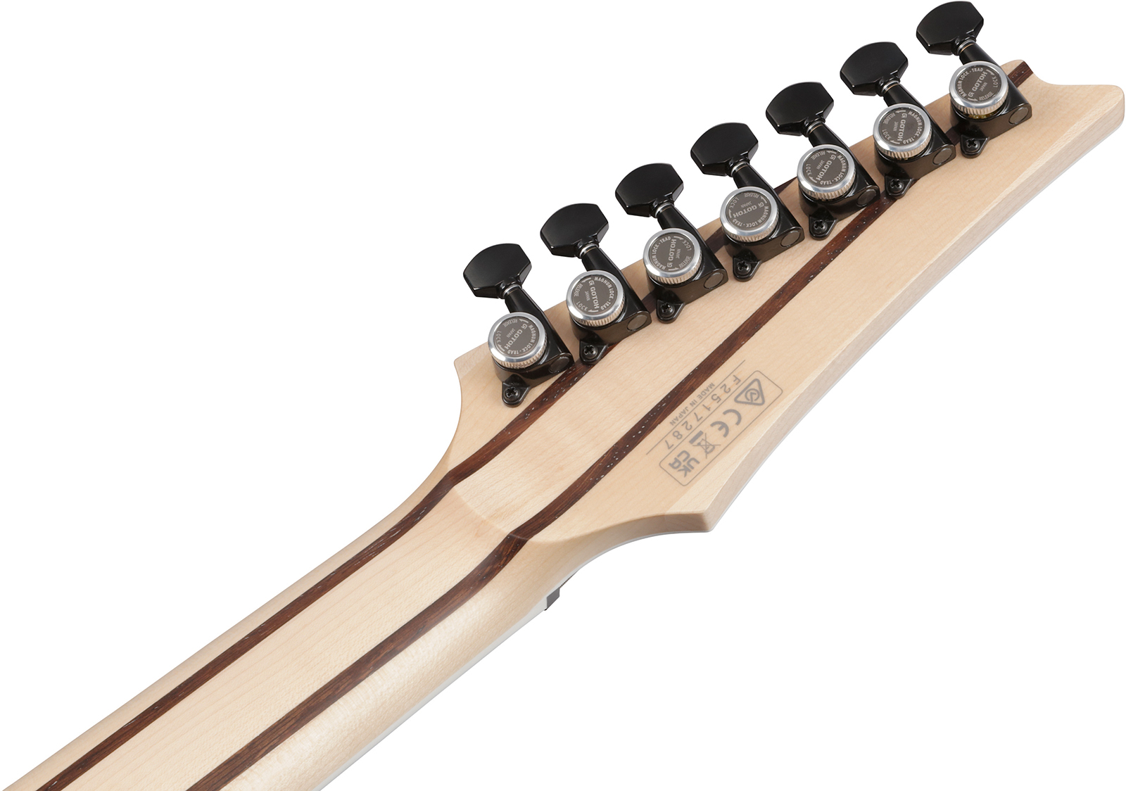 Ibanez Rgr762ahbf Wk Prestige Jap 7c 2h Dimarzio Ht Rw - Weathered Black - Guitare Électrique Forme Str - Variation 4